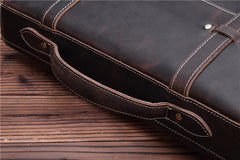 Leather Vintage Mens Briefcase Lawyer Briefcase Laptop Briefcase Business Briefcase For Men