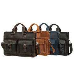 Leather Vintage Mens Briefcase Lawyer Briefcases Laptop Briefcase Business Briefcase For Men