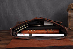 Leather Vintage Mens Briefcase Lawyer Briefcase Laptop Briefcase Business Briefcase For Men