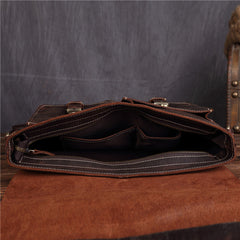 Leather Vintage Mens Briefcase Lawyer Briefcase Laptop Briefcase Business Briefcase For Men