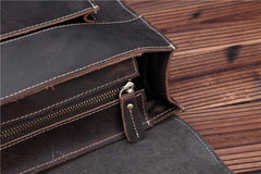 Leather Vintage Mens Briefcase Lawyer Briefcase Laptop Briefcase Business Briefcase For Men