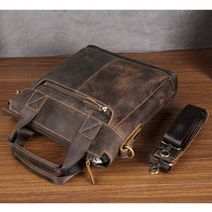 Vintage Leather Men Briefcases Work Bag Business Bag Laptop Bag For Men