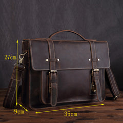 Leather Vintage Mens Briefcase Lawyer Briefcase Laptop Briefcase Business Briefcase For Men