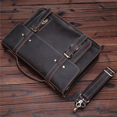 Leather Vintage Mens Briefcase Lawyer Briefcase Laptop Briefcase Business Briefcase For Men
