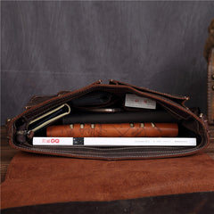 Leather Vintage Mens Briefcase Lawyer Briefcase Laptop Briefcase Business Briefcase For Men
