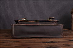 Leather Vintage Mens Briefcase Lawyer Briefcase Laptop Briefcase Business Briefcase For Men