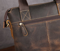 Vintage Leather Men Briefcases Work Bag Business Bag Laptop Bag For Men