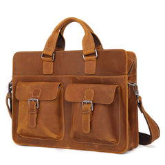 Leather Vintage Mens Briefcase Lawyer Briefcases Laptop Briefcase Business Briefcase For Men