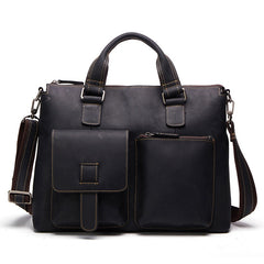Vintage Leather Men Briefcase Work Bag Business Bag Laptop Bags For Men