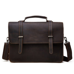 Leather Vintage Mens Briefcases Lawyer Briefcase Laptop Briefcase Business Briefcase For Men