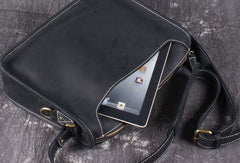Leather Men Vintage Coffee Messenger Bag Shoulder Bag for Men