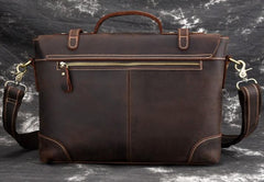 Leather Mens 13inch Laptop Bag Briefcase Work Handbag Business Bag for Men