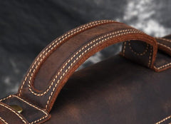 Leather Mens 13inch Laptop Bag Briefcase Work Handbag Business Bag for Men