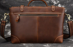 Leather Mens 13inch Laptop Bag Briefcase Work Handbag Business Bag for Men