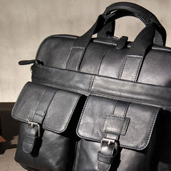 Cool Leather Mens Briefcase Shoulder Bag Handbag Work Bags Business Bag for Men