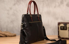 Leather Mens Briefcase Shoulder Bag Handbag Work Bags Business Bag for Men