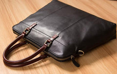 Leather Mens Briefcase Shoulder Bag Handbag Work Bags Business Bag for Men