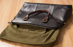 Leather Mens Briefcase Shoulder Bag Handbag Work Bags Business Bag for Men