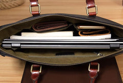 Leather Mens Briefcase Shoulder Bag Handbag Work Bags Business Bag for Men
