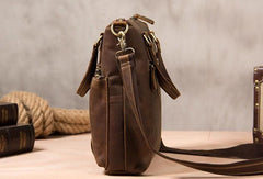 Leather Mens Briefcase Handbag Shoulder Bag Work Bag Business Bag for Men