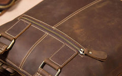 Leather Mens Briefcase Handbag Shoulder Bag Work Bag Business Bag for Men