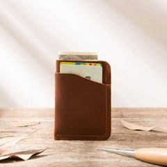 Leather Mens Card Holders Slim Front Pocket Wallet Card Wallet for Men