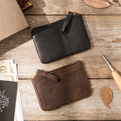 Leather Mens Card Holders Slim Front Pocket Wallet Coin Wallet for Men