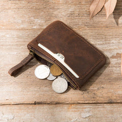 Leather Mens Card Holders Slim Front Pocket Wallet Coin Wallet for Men