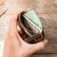 Leather Mens Card Holders Slim Front Pocket Wallet Coin Wallet for Men