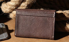 Leather Mens Card Wallet Black Small Card Wallet Card Holder for Men