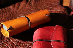 Handmade Leather Mens Card Holder Small Card Wallet for Women