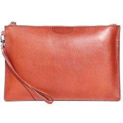 Leather Mens Clutch Wristlet Wallet Black Zipper Clutch Wallet for Men