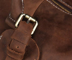 Vintage Leather Mens Cool Weekender Bag Travel Bag for Men