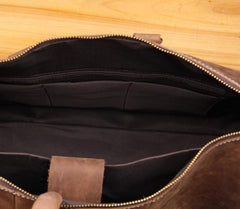 Vintage Leather Mens Cool Weekender Bag Travel Bag for Men