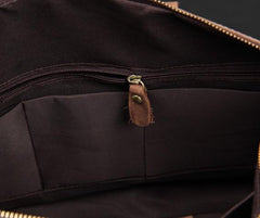 Vintage Leather Mens Cool Weekender Bag Travel Bag for Men