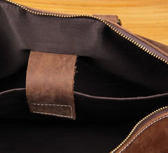 Vintage Leather Mens Cool Weekender Bag Travel Bag for Men