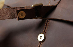 Vintage Leather Mens Messenger Bag Shoulder Bag Crossbody Bag for Men