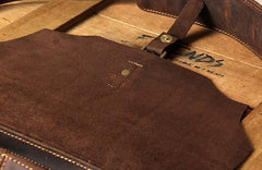 Vintage Leather Mens Messenger Bag Shoulder Bag Crossbody Bag for Men