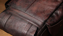 Vintage Leather Mens Cool Messenger Bag Shoulder Bag Crossbody Bag for Men