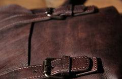 Vintage Leather Mens Cool Messenger Bag Shoulder Bag Crossbody Bag for Men