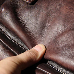 Vintage Leather Mens Cool Messenger Bag Shoulder Bag Crossbody Bag for Men