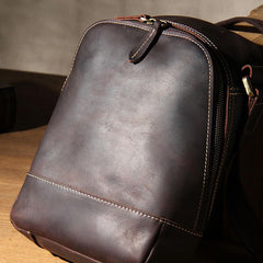 Vintage Leather Mens Cool Small Messenger Bag Shoulder Bag for Men