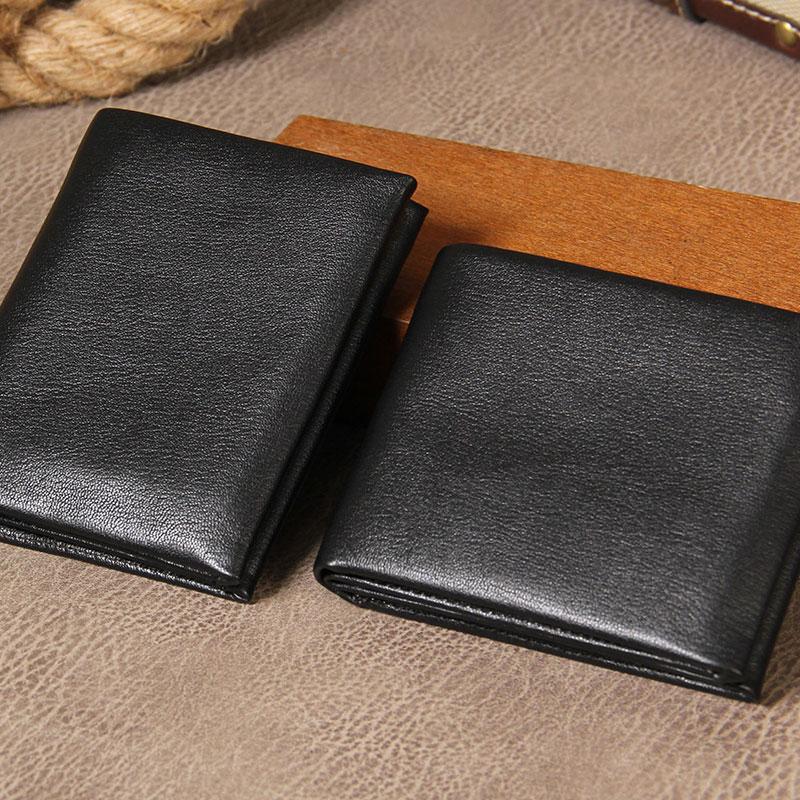 Genuine Leather Mens Cool Slim Leather Wallet Men Small Wallets Bifold –  iwalletsmen