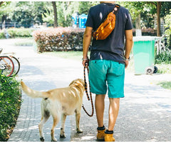 Leather Mens Cool Sling Bag Crossbody Bag Chest Bag Fanny Pack for men