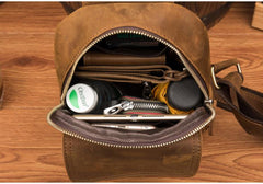 Leather Mens Cool Sling Bag Crossbody Bag Chest Bag for men