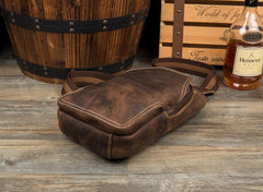 Leather Mens Cool Sling Bag Crossbody Bag Chest Bag for men