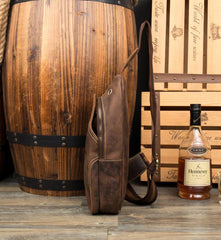 Leather Mens Cool Sling Bag Crossbody Bag Chest Bag for men