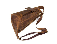 Leather Mens Cool Sling Bag Crossbody Bag Chest Bag for men