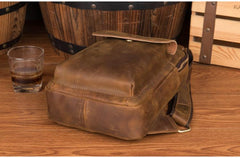 Leather Mens Cool Sling Bag Crossbody Bag Chest Bag for men
