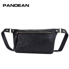 Leather Mens FANNY PACK MENS WAIST BAG HIP PACK BELT BAG FOR MEN